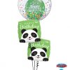 Bukiet 1285 Cute Confetti Peek-A-Boo Birthday Pandas Qualatex #57791 87995-2 52962-1