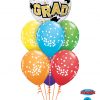 Bukiet 1330 Congrats, Grad! Caps N' Dots Qualatex #82523 52964-6