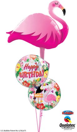 Bukiet 1360 Flamingo Birthday Bash Qualatex #57807 87740-2