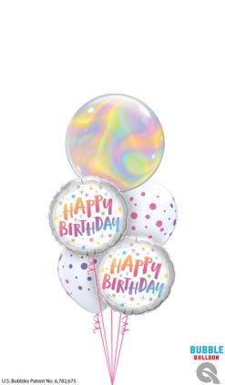 Bukiet 1585 A Swirl of a Birthday! Qualatex #13081 87992-2 88217-2