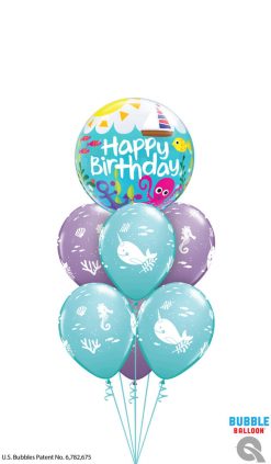 Bukiet 1580 Sending You Birthday Wishes From Under the Sea! Qualatex #15731 88401-6