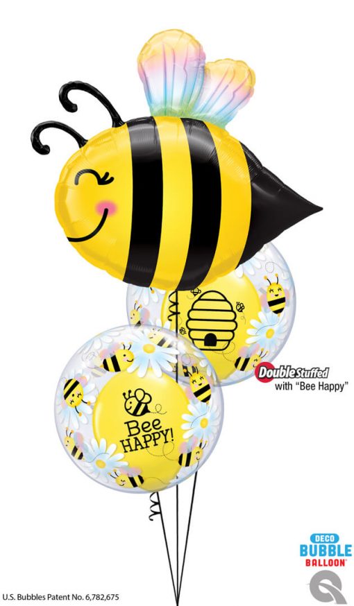 Bukiet 1597 Happy as Can Bee! Qualatex #15733 16376-2 17587-2