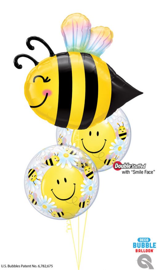 Bukiet 1596 Just Bee Happy! Qualatex #15733 16376-2 85986-2