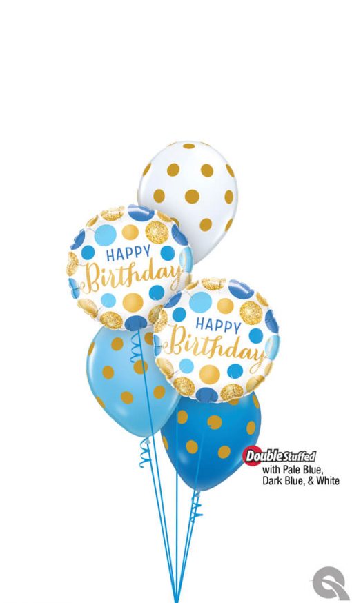 Bukiet 1555 Wishing You a Very Happy Birthday! Qualatex #18871-2 56895-3 43742 43762 43802