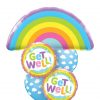 Bukiet 1599 A Rainbow of Get Well Wishes Qualatex #78556 18886-2