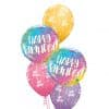 Bukiet 1729 Bright, bold birthdays are best! Qualatex #23960-2 82092-3